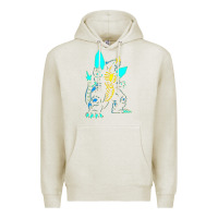 Oatmeal Heather Spacegodzilla Premium Hoodie - PixelWave