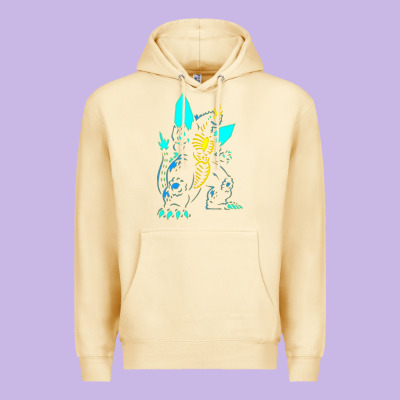Spacegodzilla Premium Hoodie Designed By Pixelwave