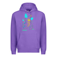Purple Spacegodzilla Premium Hoodie - PixelWave