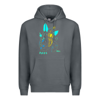 Rock Spacegodzilla Premium Hoodie - PixelWave