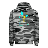 Slate Camo Spacegodzilla Premium Hoodie - PixelWave