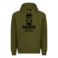Army Green magneto was right Premium Hoodie - PixelWave