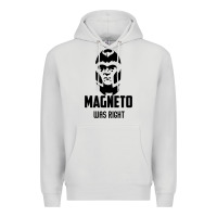 Dove Grey magneto was right Premium Hoodie - PixelWave
