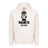 Pale Pink magneto was right Premium Hoodie - PixelWave