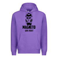 Purple magneto was right Premium Hoodie - PixelWave