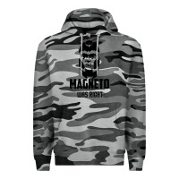 Slate Camo magneto was right Premium Hoodie - PixelWave