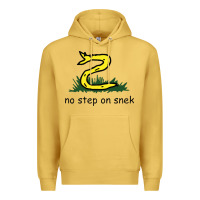Antique Gold no step on snek,libertarian,tumblr,meme,funny,polotics,no step,on,snek Premium Hoodie - PixelWave