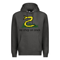 Charcoal Heather no step on snek,libertarian,tumblr,meme,funny,polotics,no step,on,snek Premium Hoodie - PixelWave
