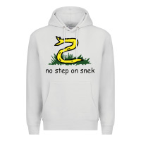 Dove Grey no step on snek,libertarian,tumblr,meme,funny,polotics,no step,on,snek Premium Hoodie - PixelWave