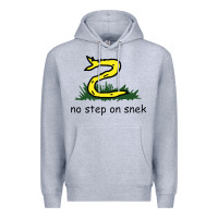 Heather Grey no step on snek,libertarian,tumblr,meme,funny,polotics,no step,on,snek Premium Hoodie - PixelWave