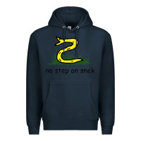 Navy no step on snek,libertarian,tumblr,meme,funny,polotics,no step,on,snek Premium Hoodie - PixelWave