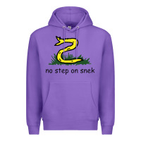 Purple no step on snek,libertarian,tumblr,meme,funny,polotics,no step,on,snek Premium Hoodie - PixelWave