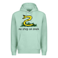 Seafoam no step on snek,libertarian,tumblr,meme,funny,polotics,no step,on,snek Premium Hoodie - PixelWave