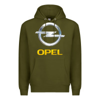 Army Green Opel Premium Hoodie - PixelWave
