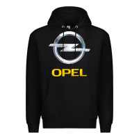 Black Opel Premium Hoodie - PixelWave