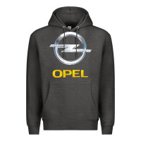 Charcoal Heather Opel Premium Hoodie - PixelWave