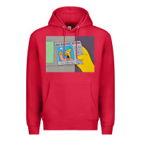 Cardinal The Simpsons Old Man Yells At Cloud Newspaper V1 Premium Hoodie - PixelWave