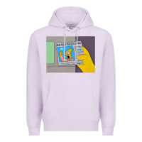 Lilac The Simpsons Old Man Yells At Cloud Newspaper V1 Premium Hoodie - PixelWave