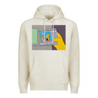 Oatmeal Heather The Simpsons Old Man Yells At Cloud Newspaper V1 Premium Hoodie - PixelWave
