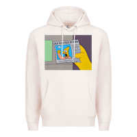 Pale Pink The Simpsons Old Man Yells At Cloud Newspaper V1 Premium Hoodie - PixelWave