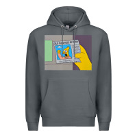 Rock The Simpsons Old Man Yells At Cloud Newspaper V1 Premium Hoodie - PixelWave
