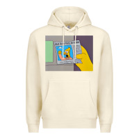 Sandshell The Simpsons Old Man Yells At Cloud Newspaper V1 Premium Hoodie - PixelWave