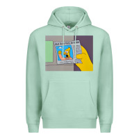 Seafoam The Simpsons Old Man Yells At Cloud Newspaper V1 Premium Hoodie - PixelWave