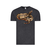 Vintage Black red tail boa snake Vintage Tee - LillyAllenDesigns