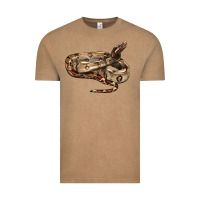 Vintage Coffee red tail boa snake Vintage Tee - LillyAllenDesigns
