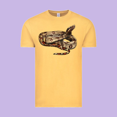 Red Tail Boa Snake Vintage Tee Designed By Lillyallendesigns