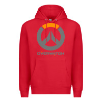 Red overwatch Premium Hoodie - PixelWave