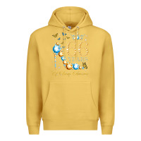 Antique Gold 66th birthday 66 years of being awesome 66 years old woman Premium Hoodie - PixelWave