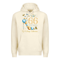 Sandshell 66th birthday 66 years of being awesome 66 years old woman Premium Hoodie - PixelWave