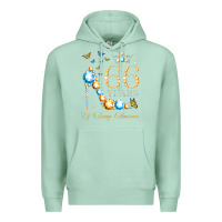Seafoam 66th birthday 66 years of being awesome 66 years old woman Premium Hoodie - PixelWave