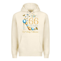 Tofu 66th birthday 66 years of being awesome 66 years old woman Premium Hoodie - PixelWave