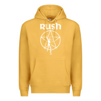 Mustard Rush Explosion Premium Hoodie - PixelWave
