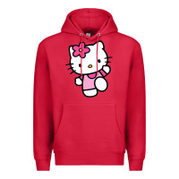 Cardinal kitty Premium Hoodie - PixelWave