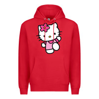 Red kitty Premium Hoodie - PixelWave