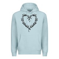 Blue Mist bichota heart for women,cute music t shirt Premium Hoodie - PixelWave