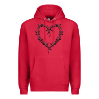 Cardinal bichota heart for women,cute music t shirt Premium Hoodie - PixelWave