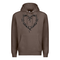 Coffee bichota heart for women,cute music t shirt Premium Hoodie - PixelWave