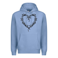Colony Blue bichota heart for women,cute music t shirt Premium Hoodie - PixelWave