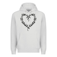 Dove Grey bichota heart for women,cute music t shirt Premium Hoodie - PixelWave