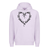 Lilac bichota heart for women,cute music t shirt Premium Hoodie - PixelWave