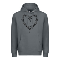 Rock bichota heart for women,cute music t shirt Premium Hoodie - PixelWave