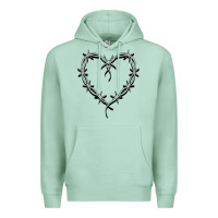 Seafoam bichota heart for women,cute music t shirt Premium Hoodie - PixelWave