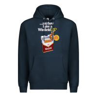 Navy Anyhow Have A Winfield 25s Classic Premium Hoodie - PixelWave