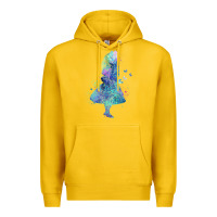 Lemon watercolor splatter alice in wonderland t shirt design Premium Hoodie - PixelWave
