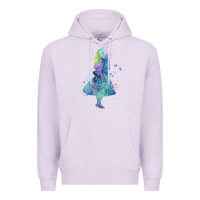 Lilac watercolor splatter alice in wonderland t shirt design Premium Hoodie - PixelWave