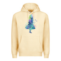 Pina Colada watercolor splatter alice in wonderland t shirt design Premium Hoodie - PixelWave